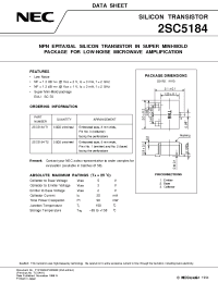 Datasheet 2SC5184 manufacturer NEC